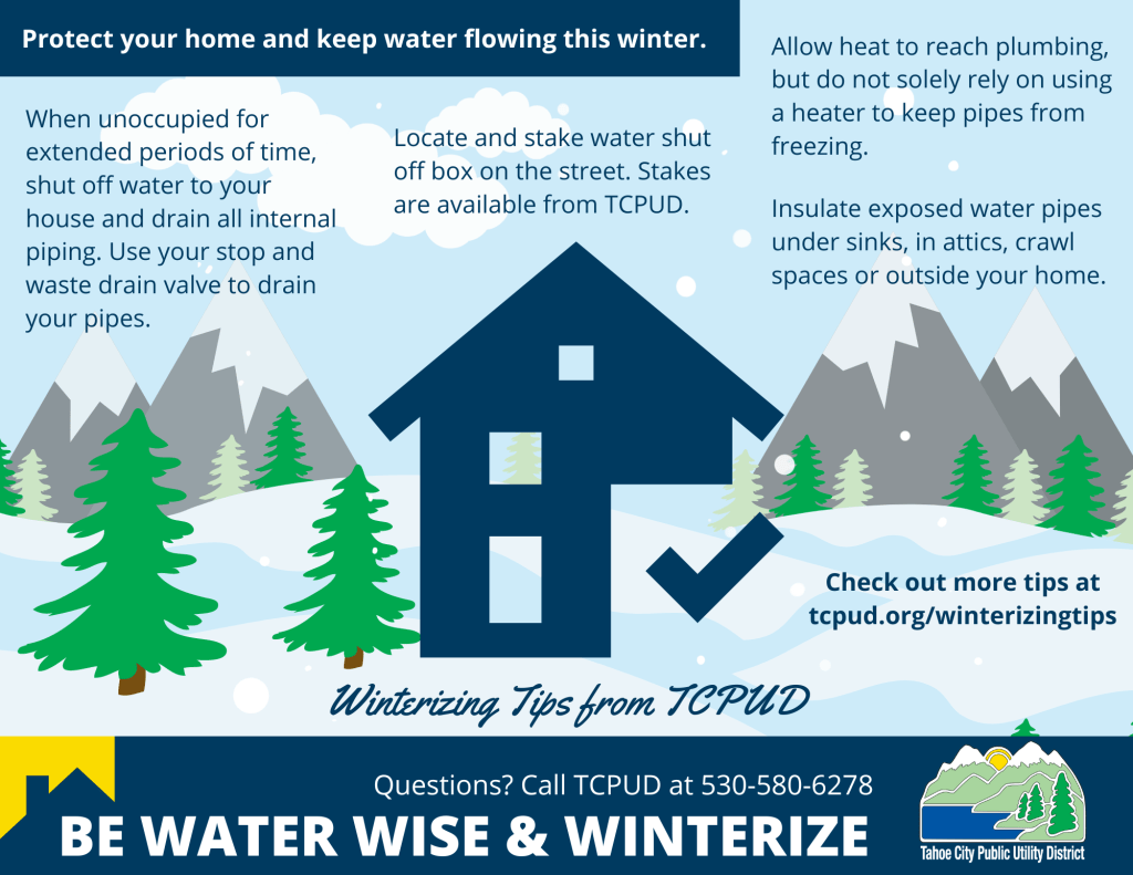 Winterization Tips Tahoe City Public Utility District